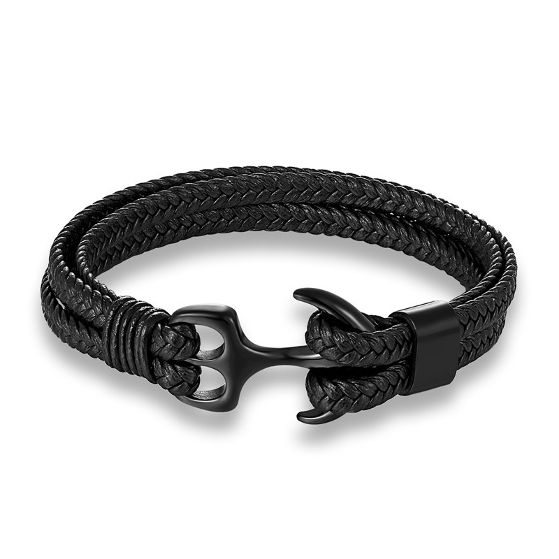 Leather Anchor Bracelet "Nauta" - Gentcreate