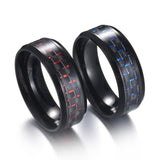 Black Carbon Fiber Ring - GENTCREATE