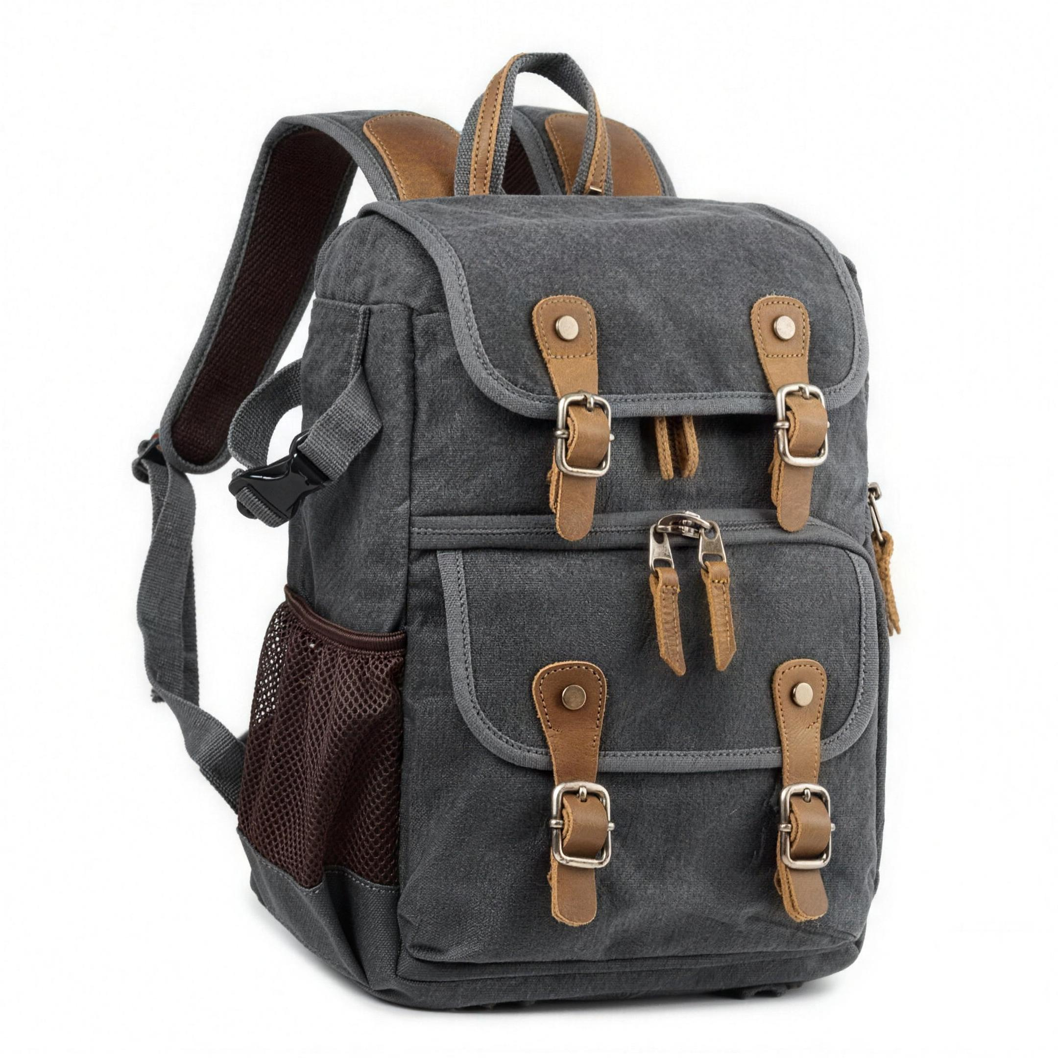 Waterproof Camera Backpack Canvas DSLR Photography