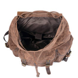 Waterproof Retro Backpack Canvas Materials Interior- Gentcreate