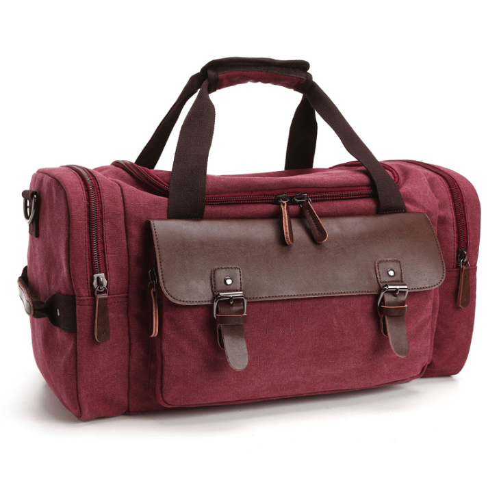 Canvas Crossbody Bag Weekender Travel 40x30x20cm | GENTCREATE