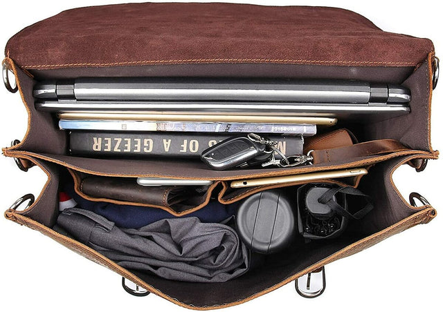 Bolso Mensajero de Cuero "Experientia"