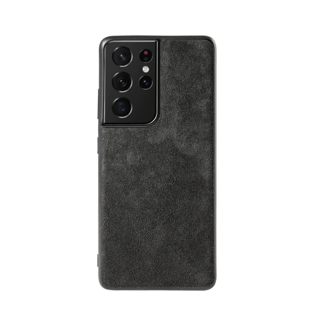 Dark Grey Alcantara Samsung Case By Gentcreate