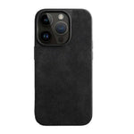 Black Alcantara iPhone 14 Case By Gentcreate