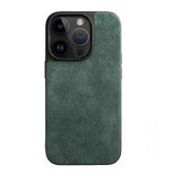 Green Alcantara iPhone 14 Case By Gentcreate
