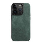 iPhone 13 Mini / Green Alcantara iPhone 13 Case by Gentcreate