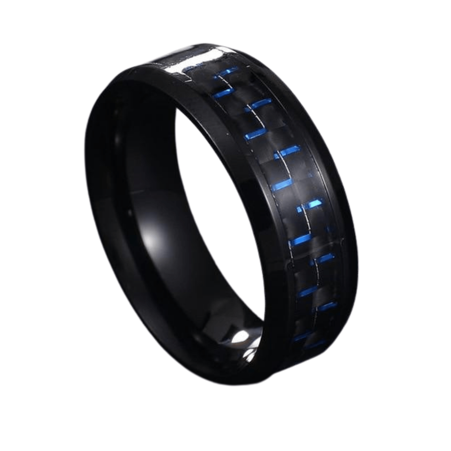 Black Carbon Fiber Ring - GENTCREATE