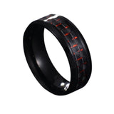 Black Carbon Fiber Ring - GENTCREATE