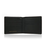 Black Glossy Leather Bifold Wallet By Gentcreate