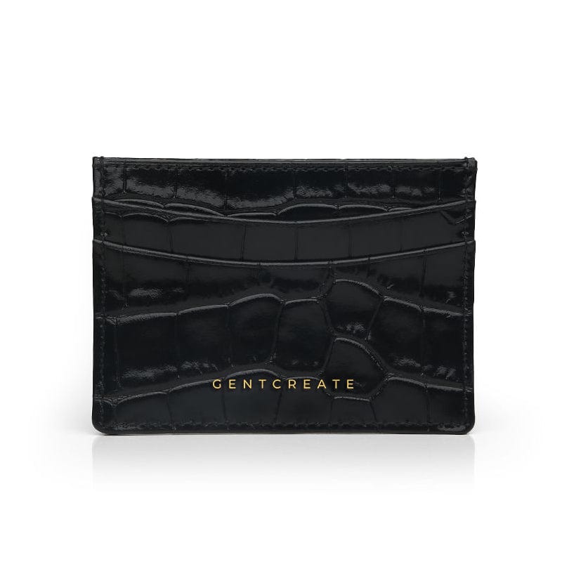 Black Glossy Leather Card Holder By Gentcreate.jpg