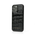 Leather iPhone Case Croco Glossy