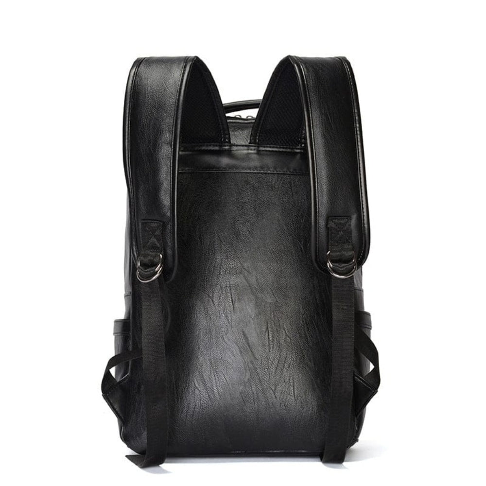 Black Leather Backpack "Ater" - Gentcreate