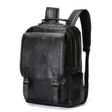 Black Leather Backpack "Ater" - Gentcreate