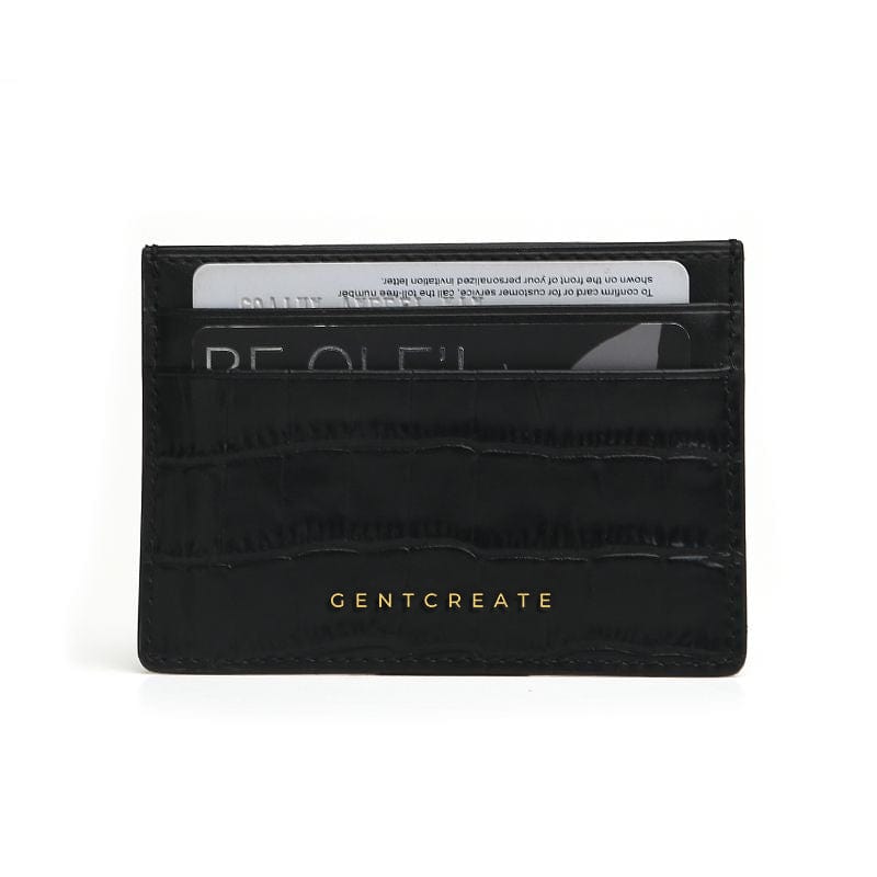 Personalized Leather Cardholder // Saffiano Leather Credit -  Sweden