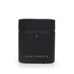 Black Saffiano Leather AirPods Case by Gentcreate