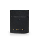 Black Saffiano Leather AirPods Case by Gentcreate