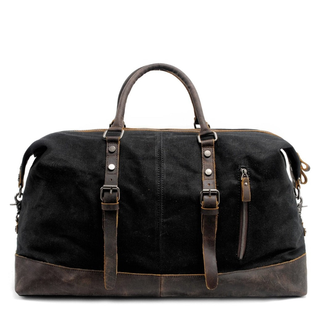 Schwarze Vintage Leder Tasche "Antiquus" - Gentcreate