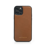 Saffiano Leather iPhone Light Brown Case by Gentcreate