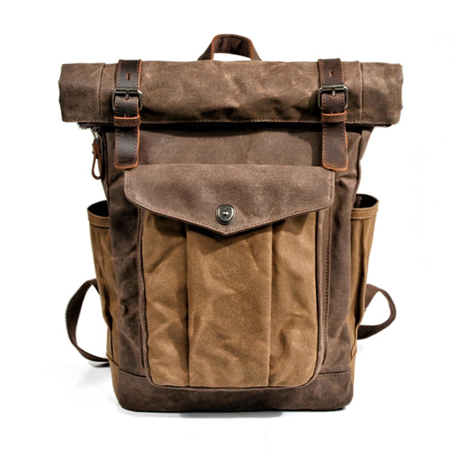 रेट्रो विंटेज कैनवास बैकपैक "डेलिसिया" - 1950 के दशक का बैकपैक जेंटक्रिएट