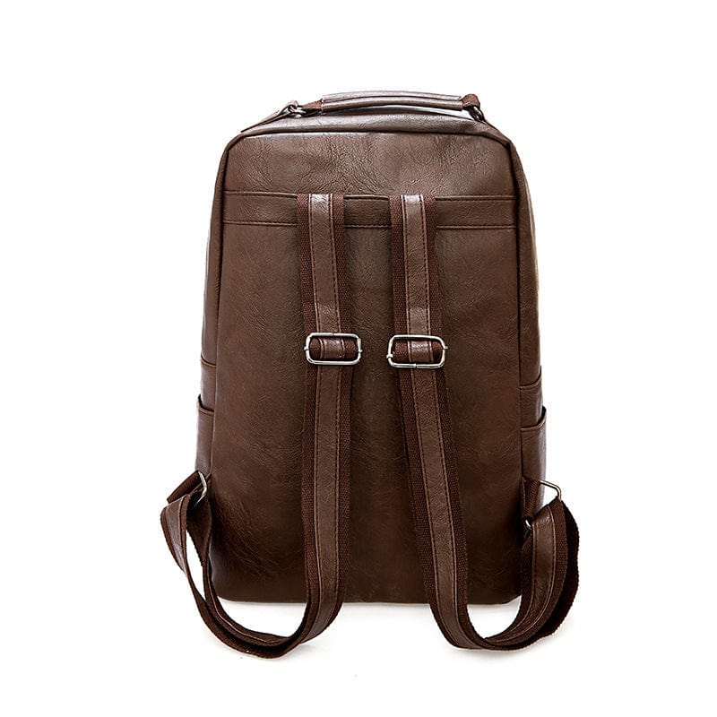 Vintage Leather Backpack "Quadrata" - Gentcreate