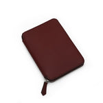 Burgundy Leather Passport Holder Epsom Pattern by Gentcreate