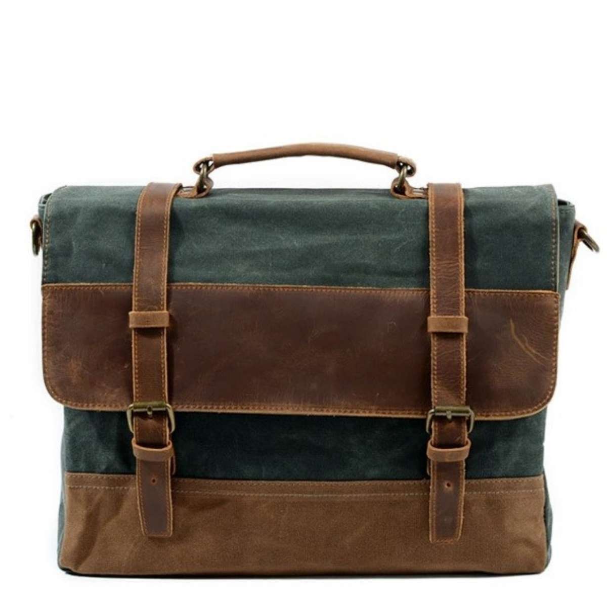 Waxed Canvas Messenger Bag 