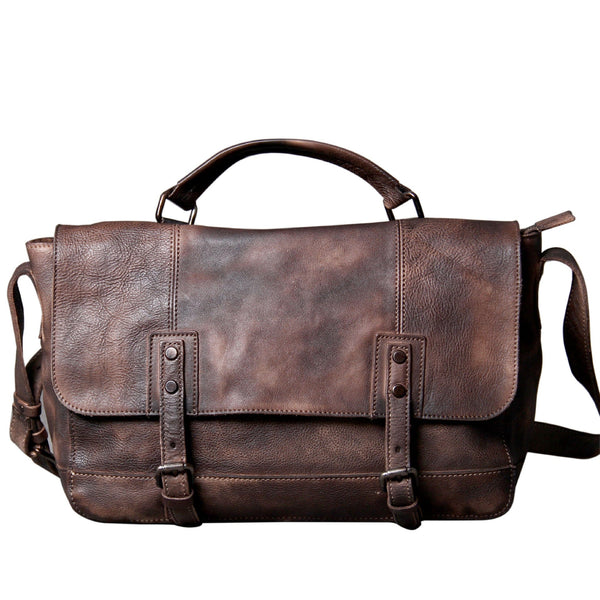 CoffeeBrownLeatherMessengerBag