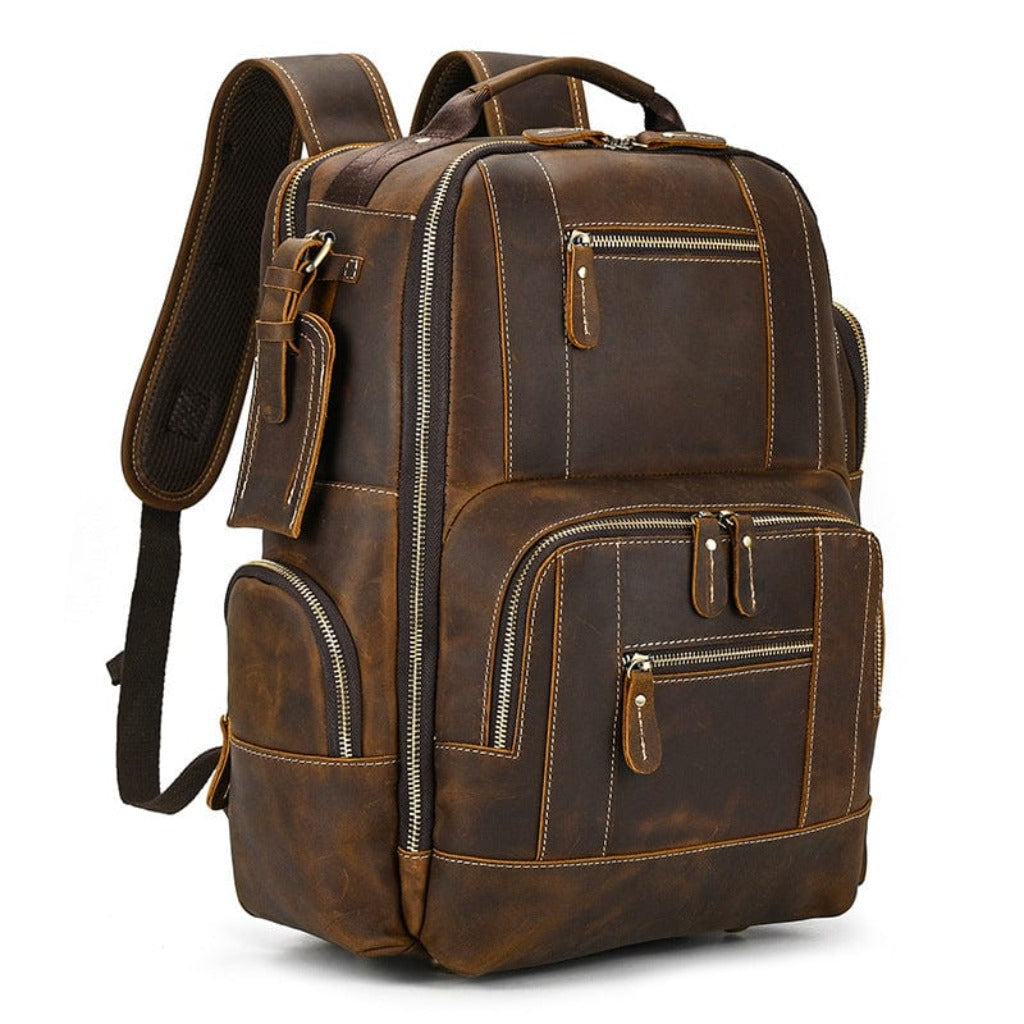 diophy leather brown fringe leather backpack Rex, Brown 2026 S25 Discontinued Hook Size:6/0 (2/pk) grain vintage leather backpacks Backpacks Herschel Supply CO.
