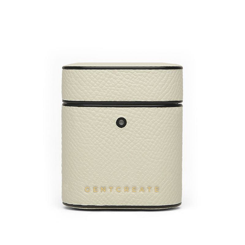 Grön läder Airpods-fodral Epsom-mönster av GENTCREATE.jpg