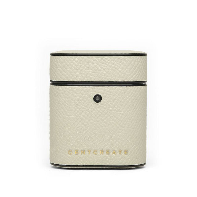 Green Leather Airpods Case Epsom Pattern By GENTCREATE.jpg