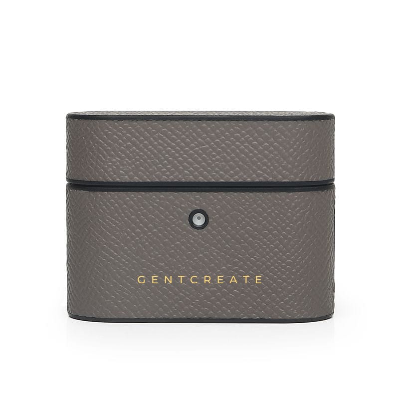 מגן איירפודס מעור אפור כהה בדוגמת אפסום על ידי גנטקרייט