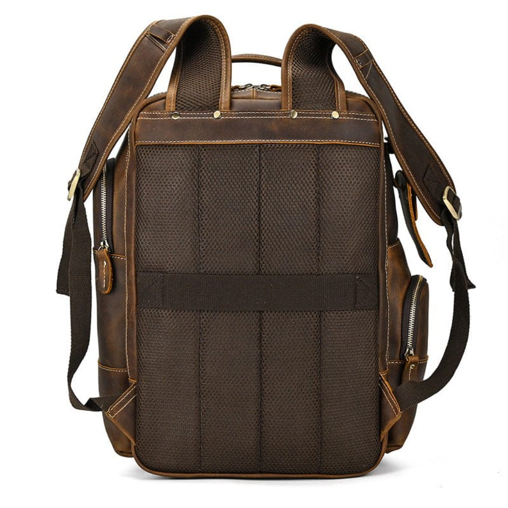 aesthetic brown leather backpack Brown Leather Backpack Rex, Brown 2026
