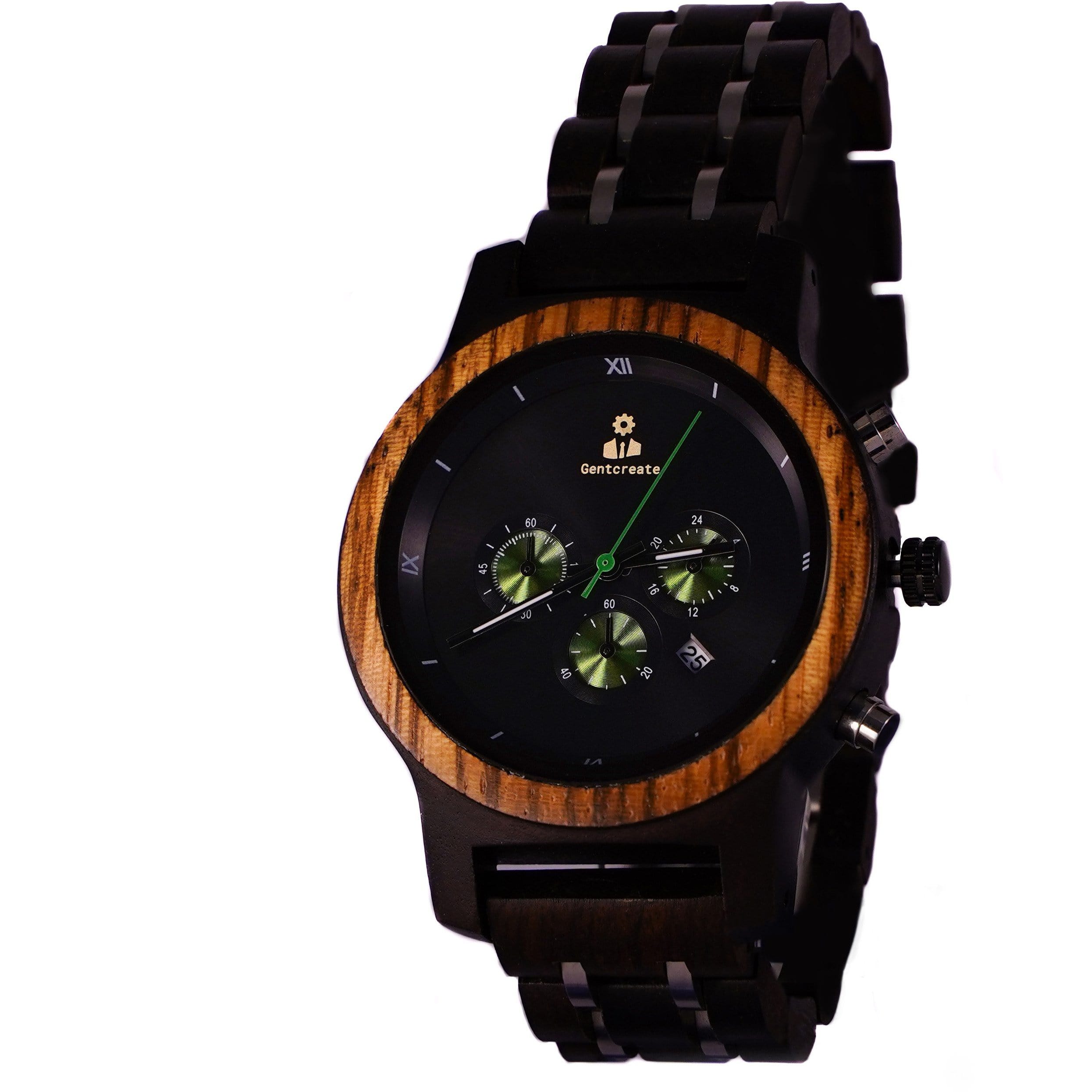 Black Wood Watch "Viridis"
