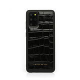 Glossy Samsung Leather Black Case By Gentcreate