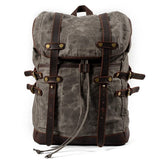 Canvas Backpack "Esme" Gray Color - Gentcreate