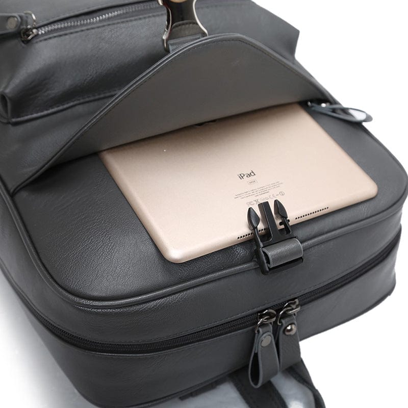 Modern Leather Backpack "Decoris" - Gentcreate