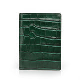 Green Glossy Leather Passport Holder By Gentcreate