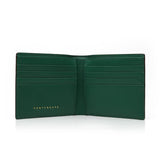 Green Leather Bifold Wallet Lizard Pattern By Gentcreate