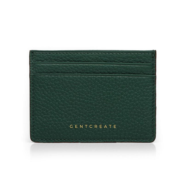 Porte-cartes en cuir vert en relief par Gentcreate.jpg