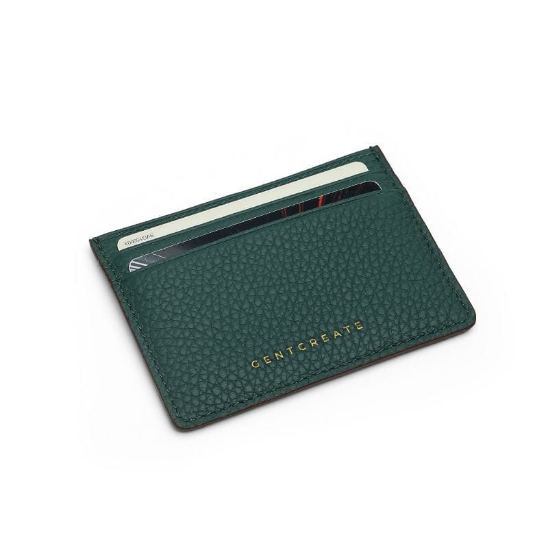 Green Pebble Leather Card Holder By Gentcreate.jpg