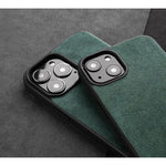 Green Alcantara Suede iPhone 14 Case by Gentcreate