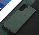 Green Alcantara Samsung Case - Gentcreate