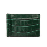 Crocodile Leather Money Clip WalletCrocodile Green Leather Money Clip Wallet By Gentcreate