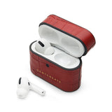Matt Red Leather Airpods Pro Case By Gentcreate