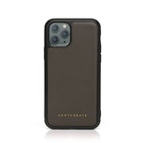 Gray Epsom Leather iPhone Case By Gentcreate