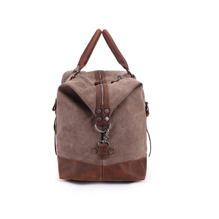 men's canvas travel duffle bag Large Canvas Duffle Bag Travel, Black