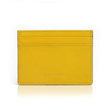 Leather Card Holder Epsom Pattern Yellow Color by Gentcreate