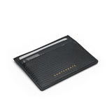 Leather Card Holder Lizard Pattern Black Color by Gentcreate