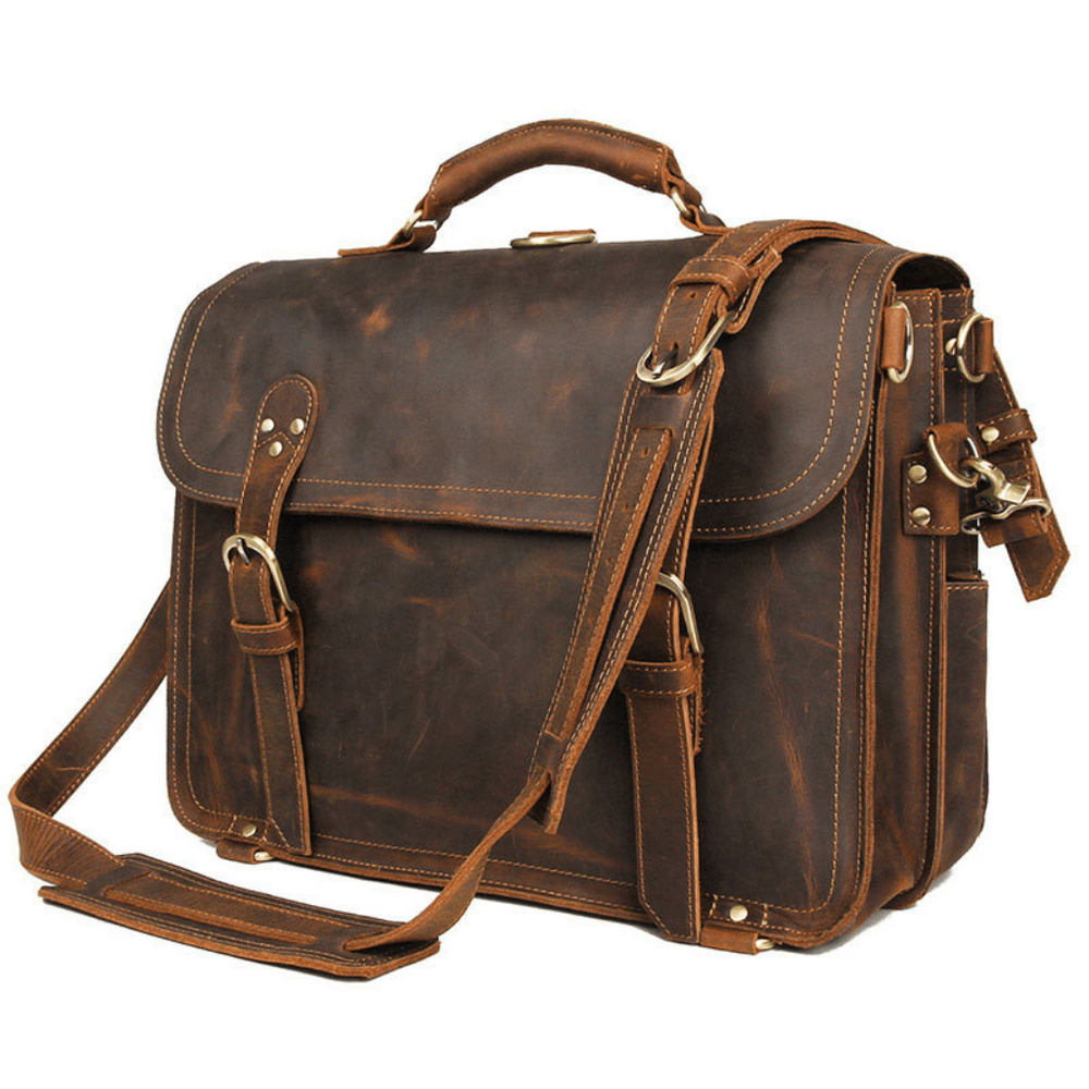 uxury Messenger light brown bag with shoulder strap