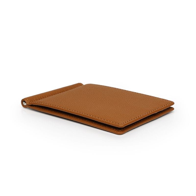 Brown Thin Genuine Epsom Leather Wallet By GENTCREATE